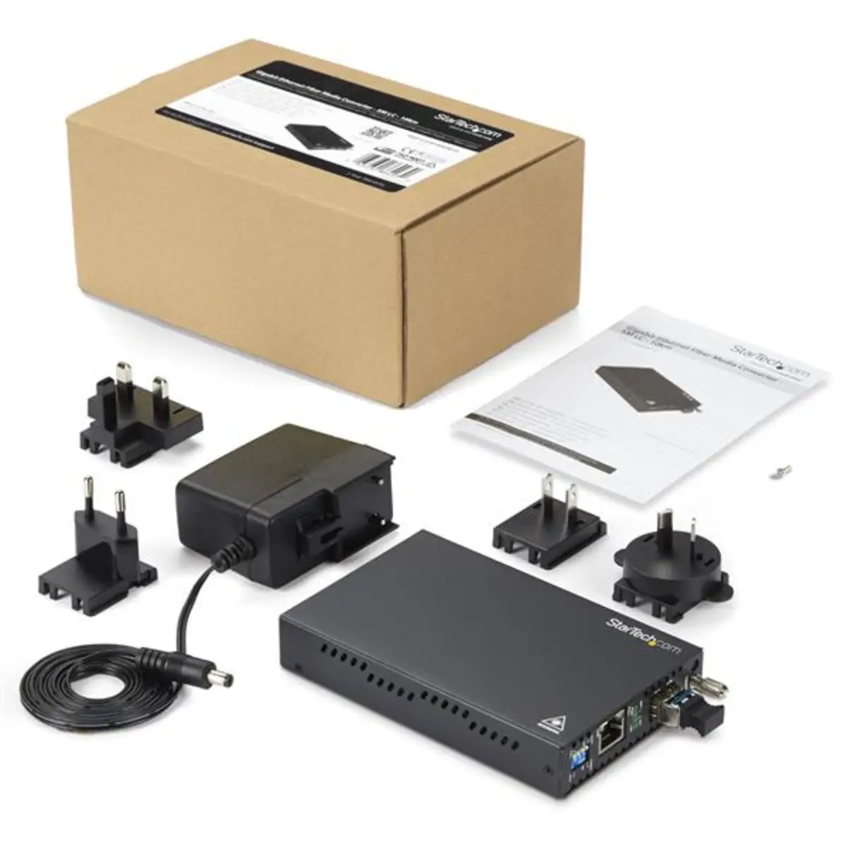 Gigabit Ethernet Kupfer auf LWL Medienkonverter SM LC 10 Km