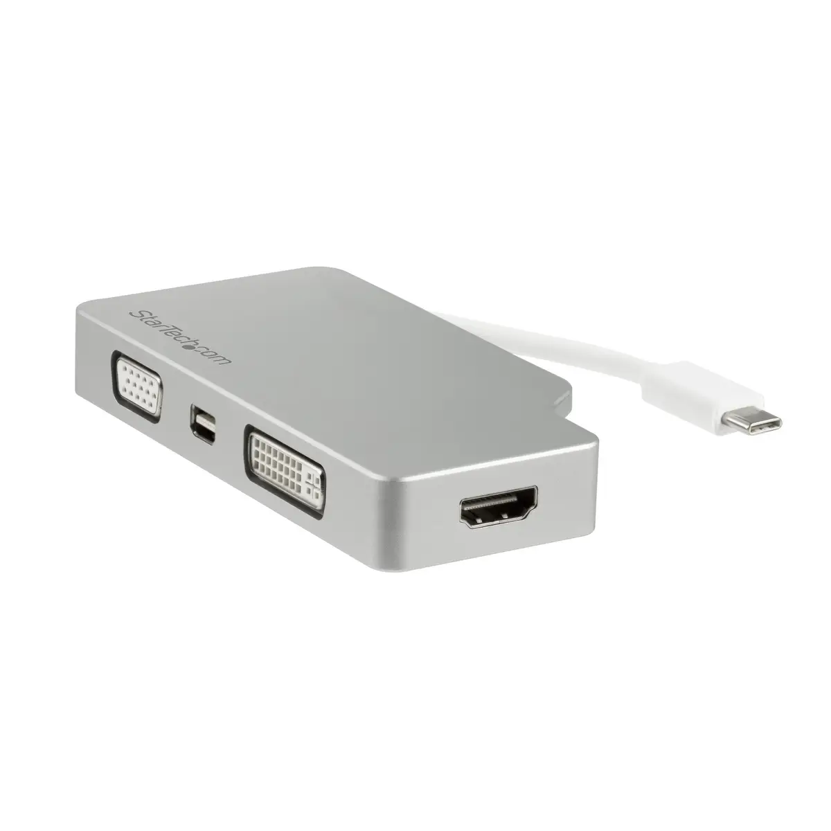Aluminium Reise A/V Adapter 4-in-1 USB-C auf VGA/DVI/HDMI/mDP