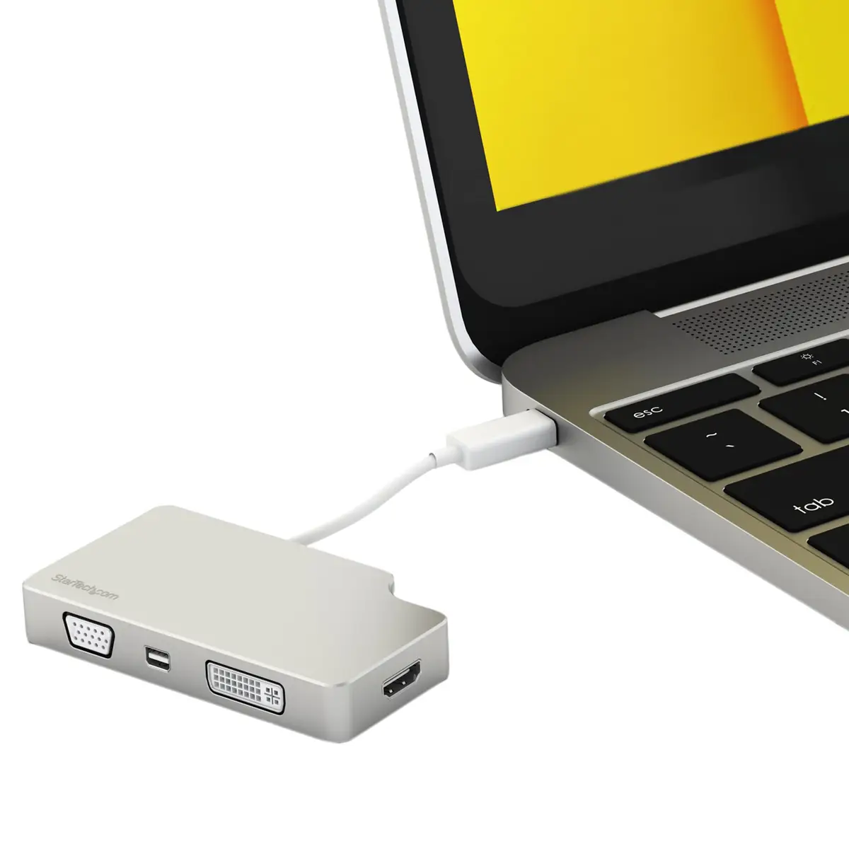Aluminium Reise A/V Adapter 4-in-1 USB-C auf VGA/DVI/HDMI/mDP
