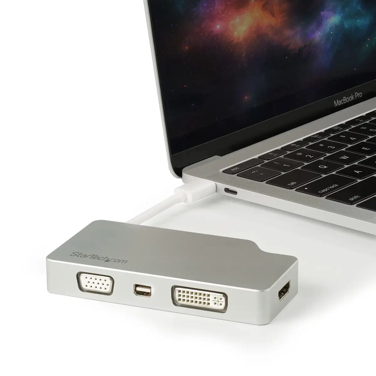 Aluminium Reise A/V Adapter 4-in-1 USB-C auf VGA/DVI/HDMI/mDP