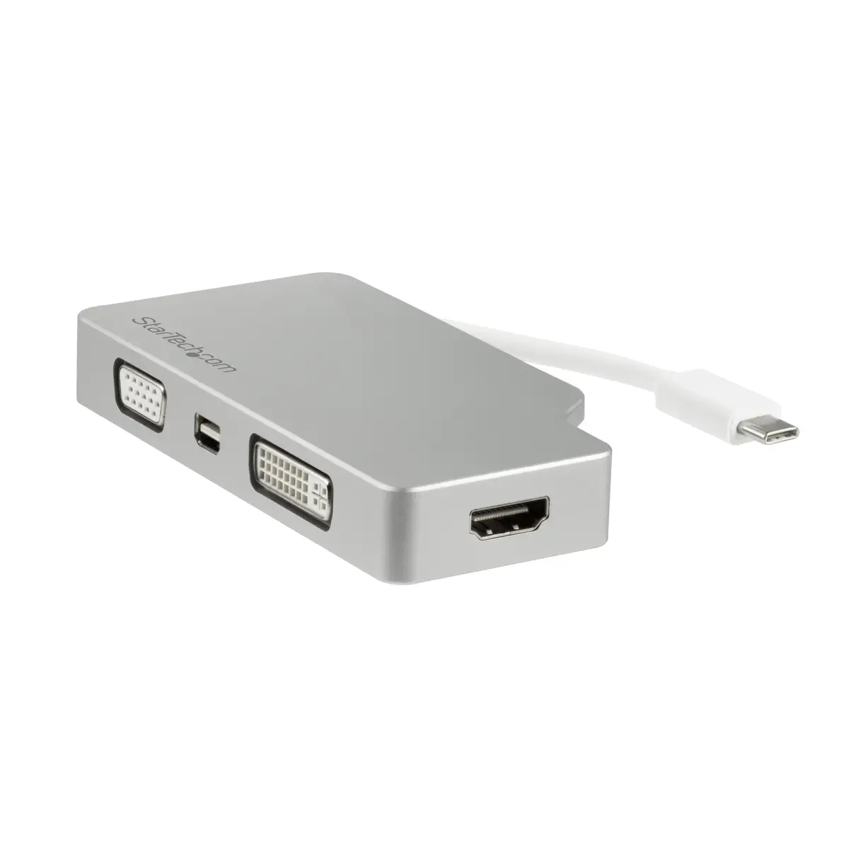 Aluminium Reise A/V Adapter 4-in-1 USB-C auf VGA/DVI/HDMI/mDP
