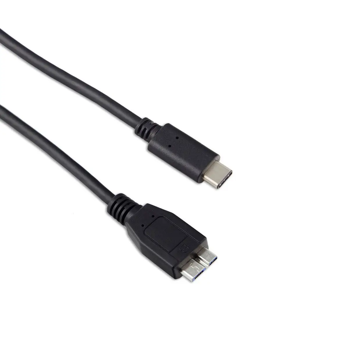 USB-Kabel Stecker/Stecker Schwarz 1m