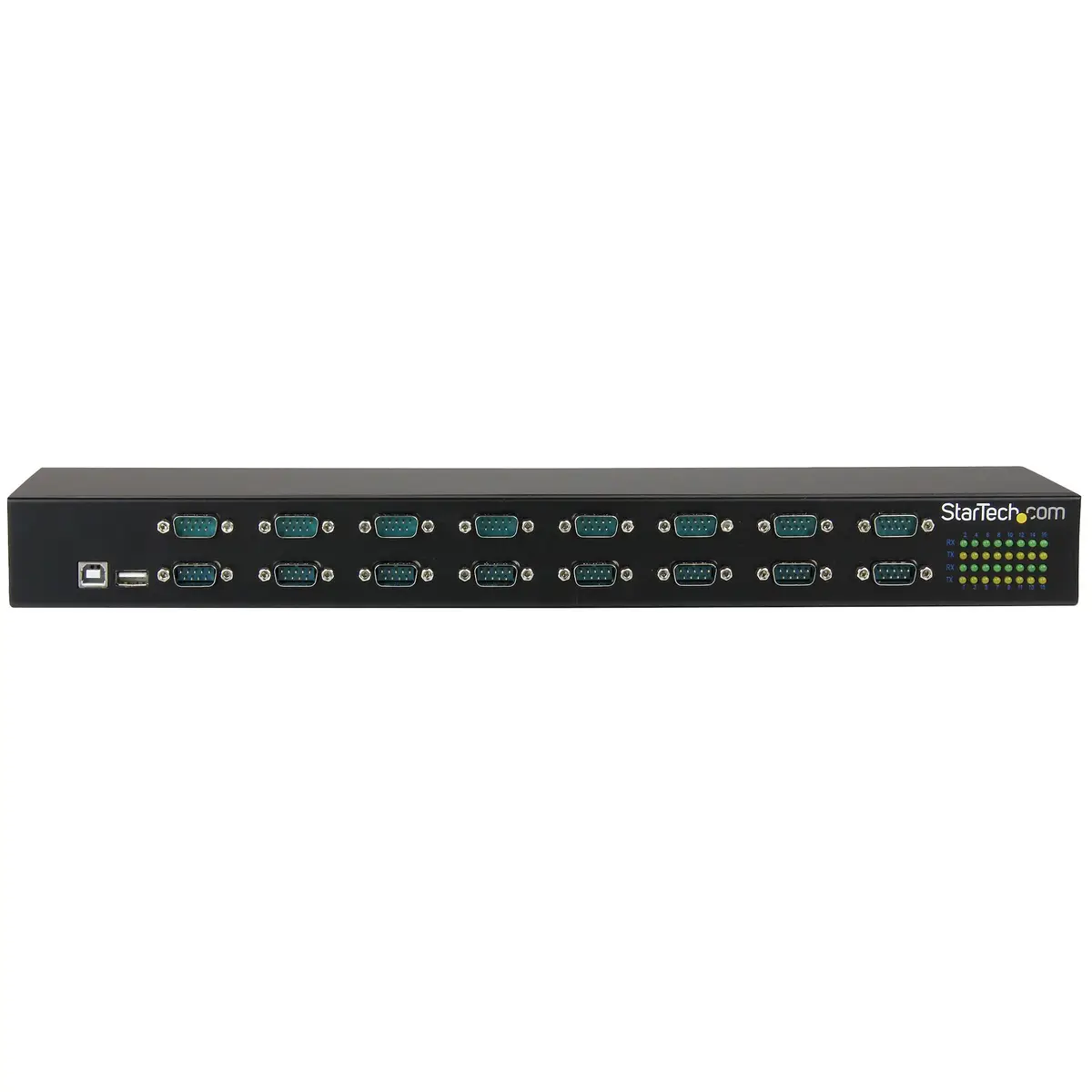 16 Port USB auf Seriell Adapter Hub USB/16xDB-9 Schwarz