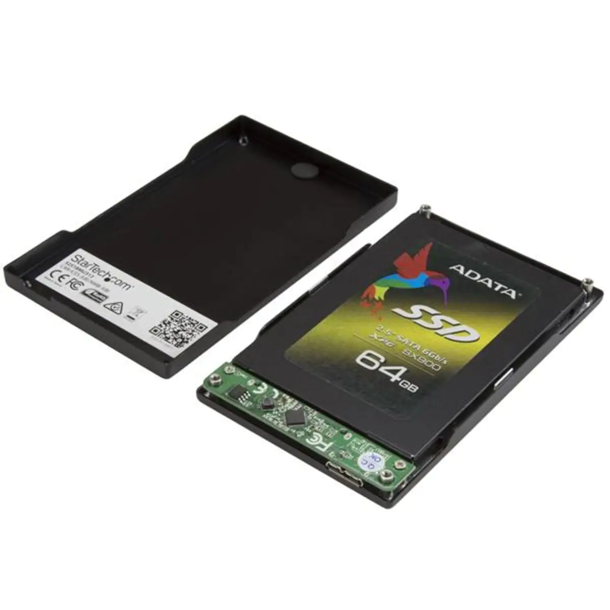 USB 3.1 (10 Gbps) Festplattengehäuse für 2,5" SATA Laufwerke