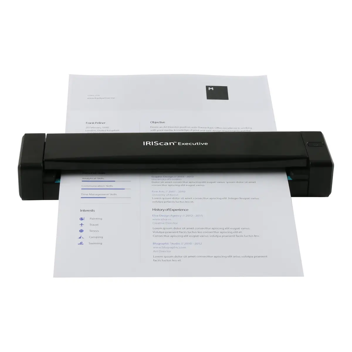 IriScan Executive 4 mobiler A4 Dokumentenscanner