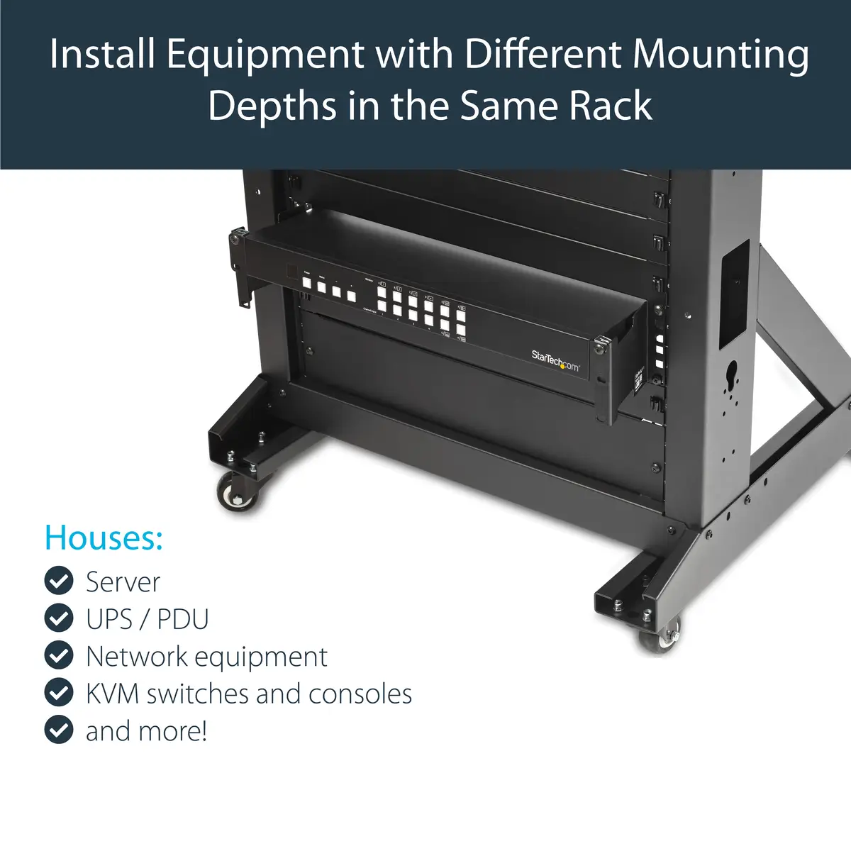 Schienentiefenadapter für Server-Racks