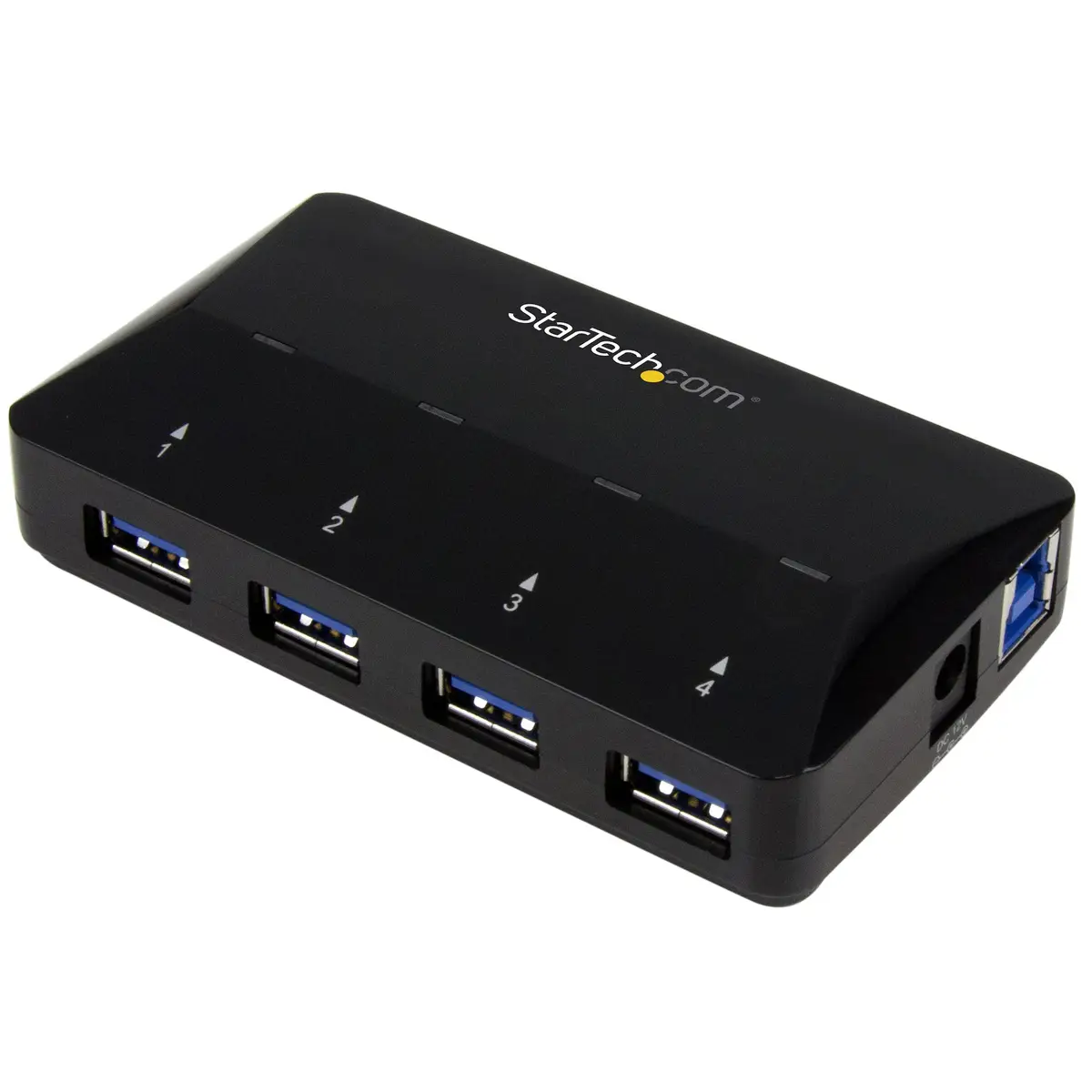 4 Port USB 3.0 Hub plus dedizierter Ladeanschluss 1 x 2.4 A Port