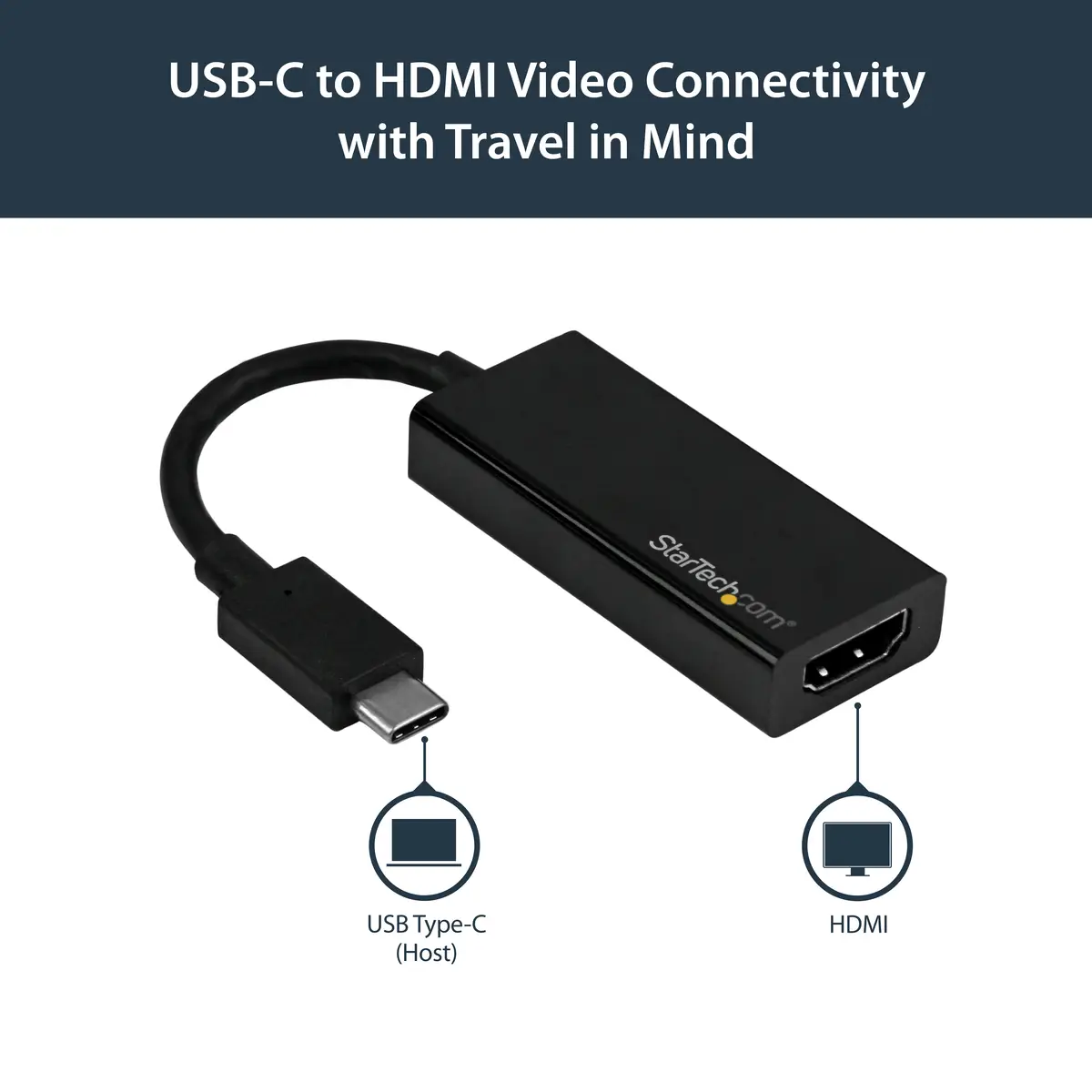StarTech USB-C to HDMI adaptor 4K 60Hz 0,15m