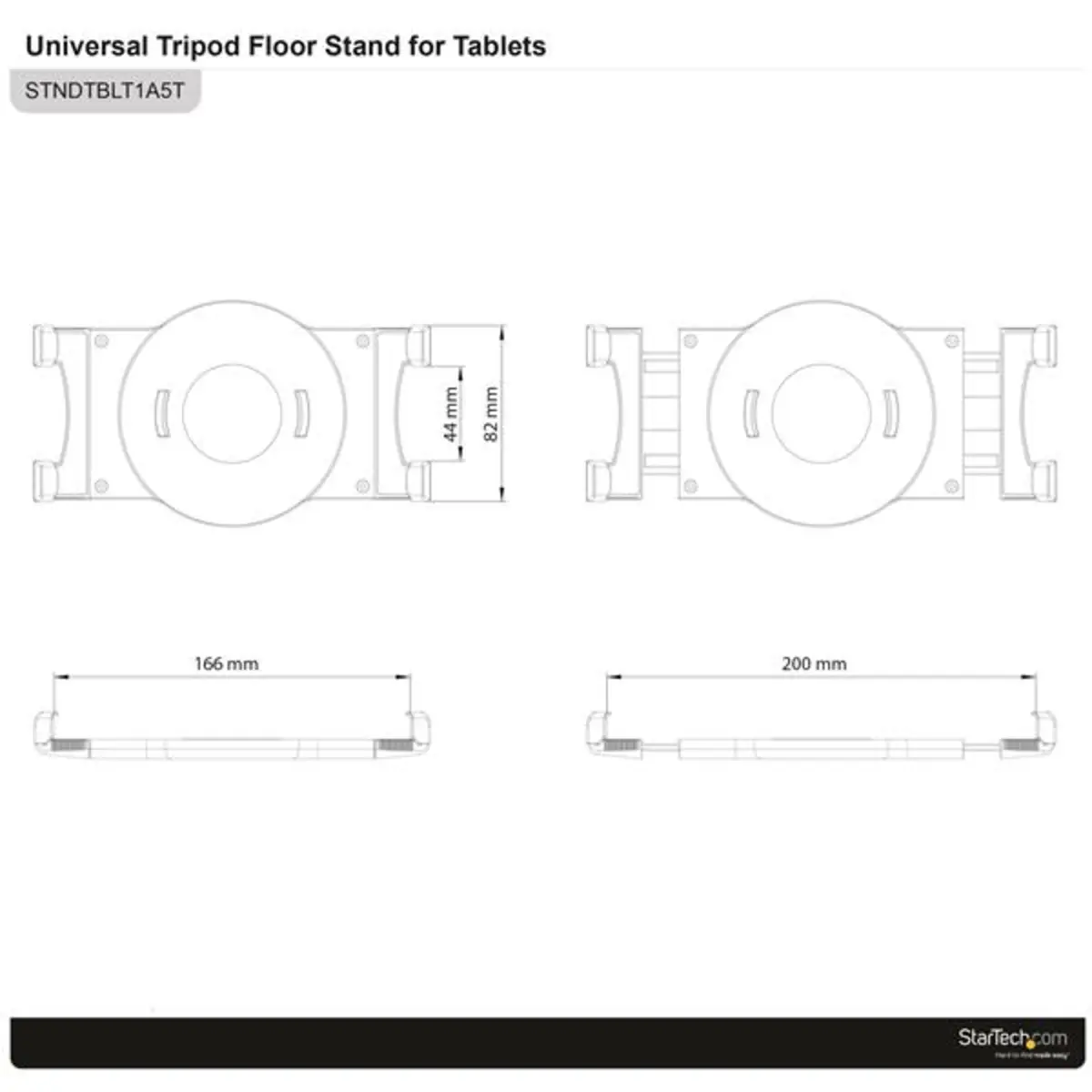 Stativ für 16,6-20cm (6,5-7,8'') Tablets max. Traglast 1kg