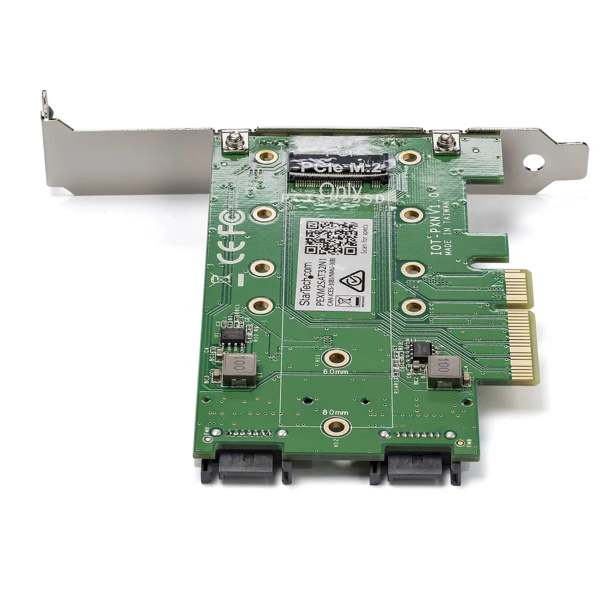 M.2 SSD (NGFF) Adapterkarte 3 Port 1xPCIe(NVMe)/M.2/2x SATA III M.2 PCIe 3.0