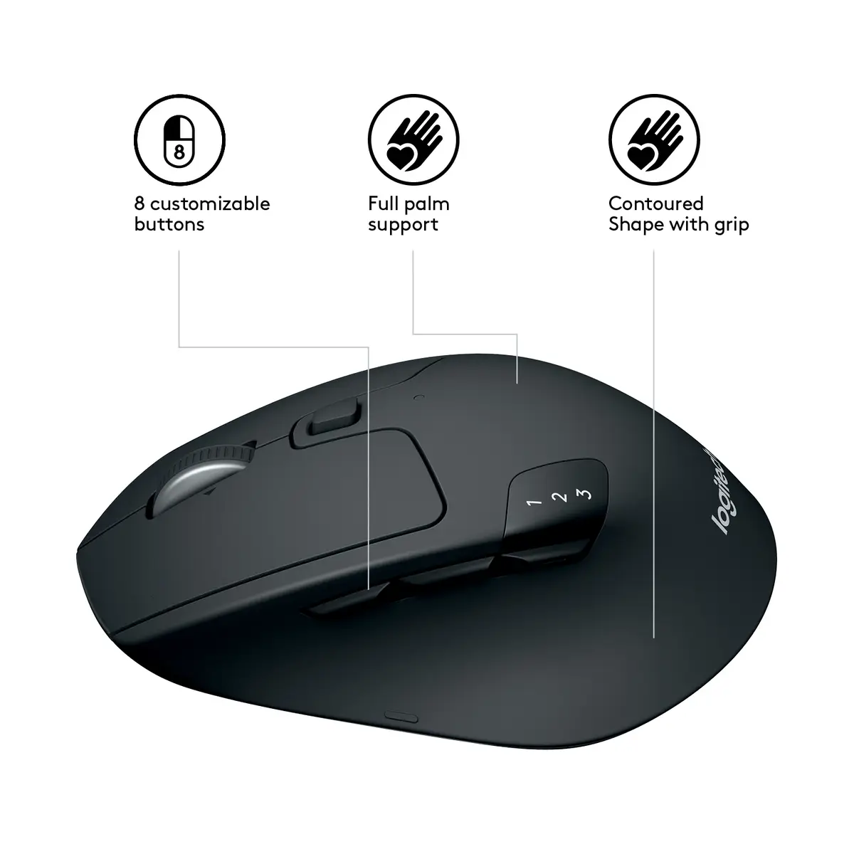 M720 Triathlon Mouse black USB-Receiver