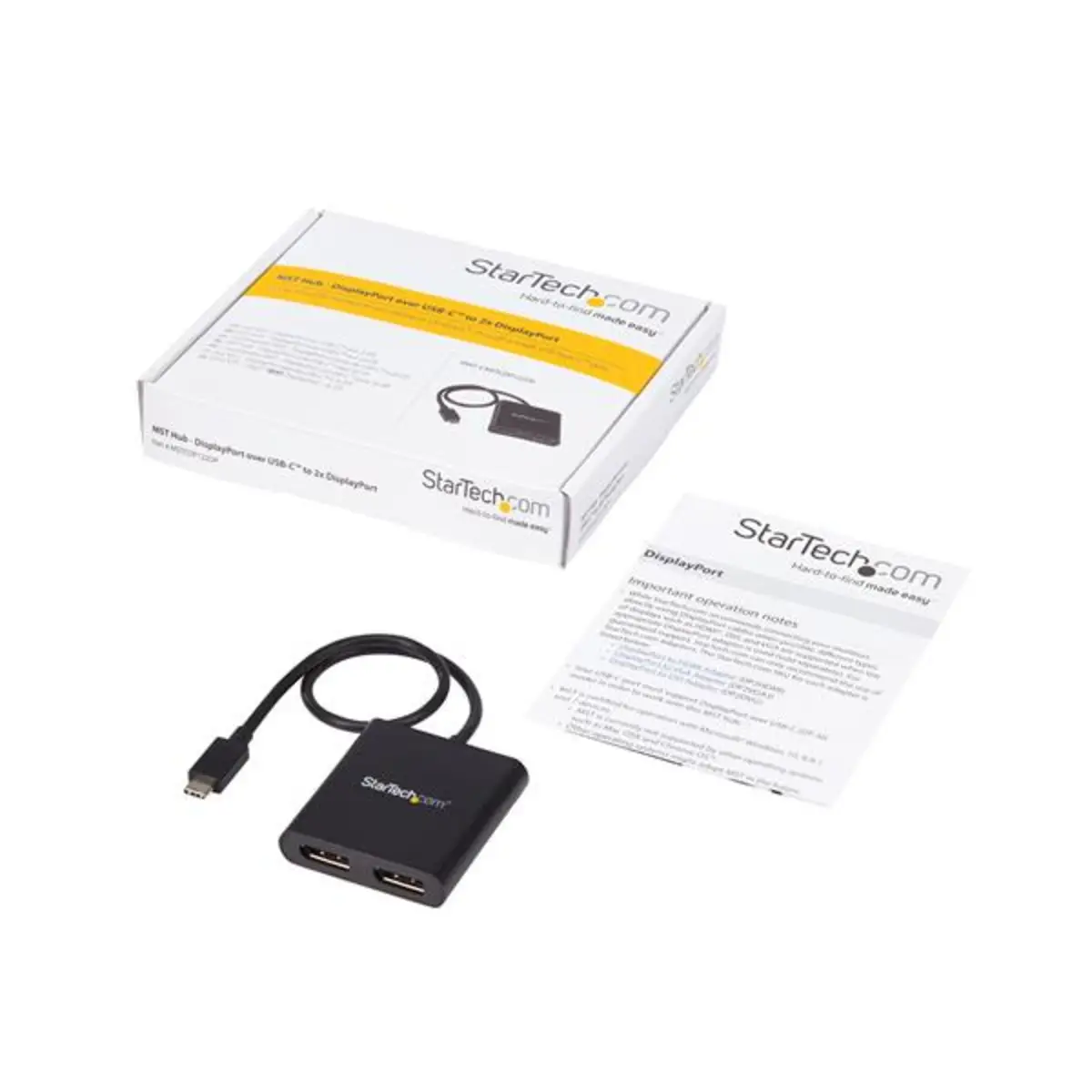 USB-C auf DisplayPort Multi-Monitor Splitter - 2-Port MST Hub