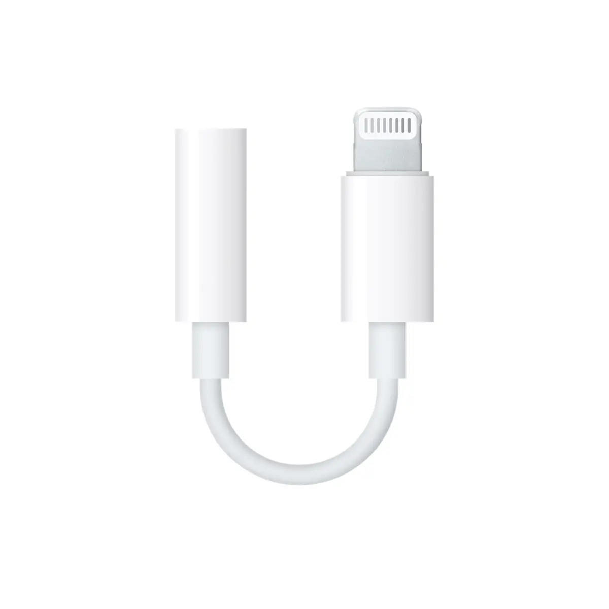 Lightning to 3,5 mm cinch adaptor white