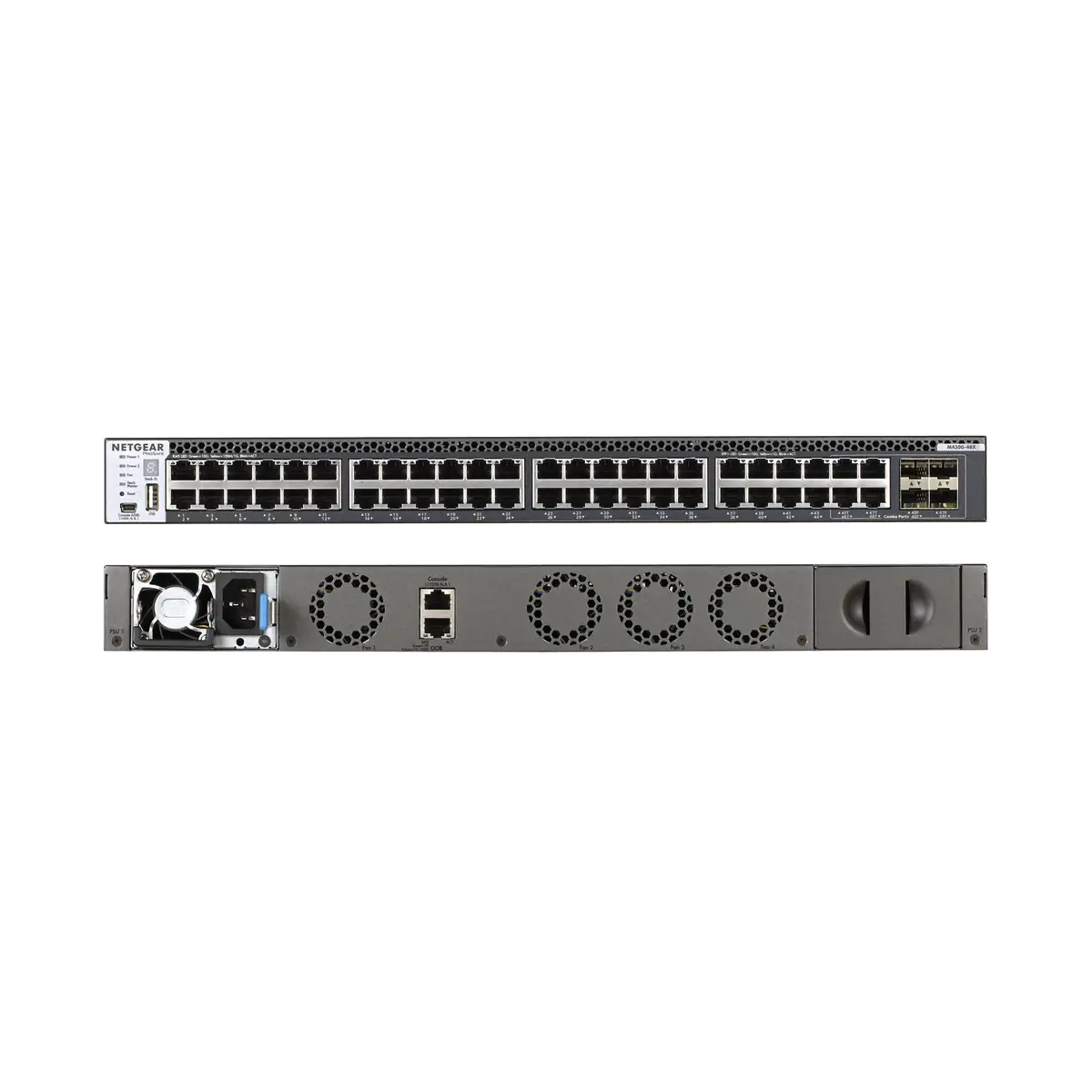 M4300-48X Switch L3 Managed 48 x 10 Gigabit Ethernet + 4 x 10 Gigabit SFP+,