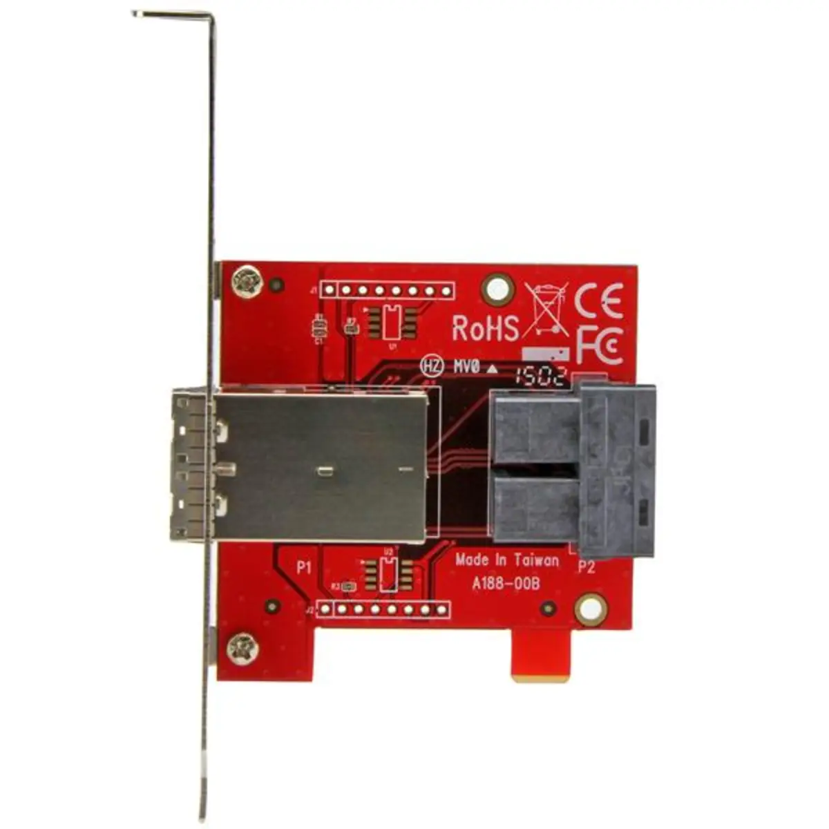 Mini-SAS Adapter Dual SFF-8643 auf SFF-8644 Voll und Low-Profile Slotblech 12Gbit/s