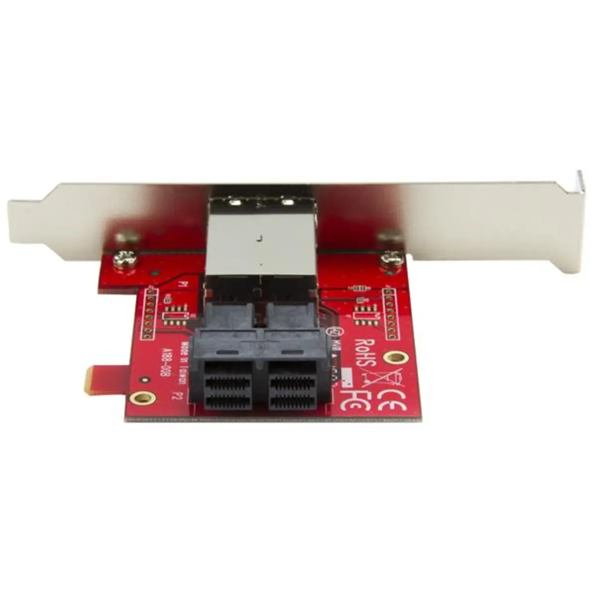 Mini-SAS Adapter Dual SFF-8643 auf SFF-8644 Voll und Low-Profile Slotblech 12Gbit/s