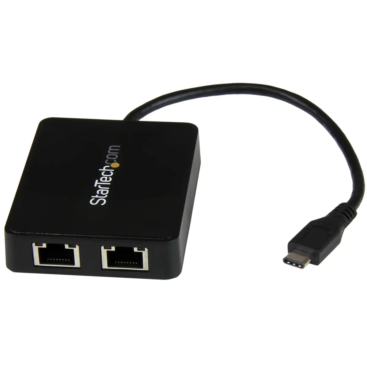 USB-C auf Dual-Gigabit Ethernet Adapter mit USB-A