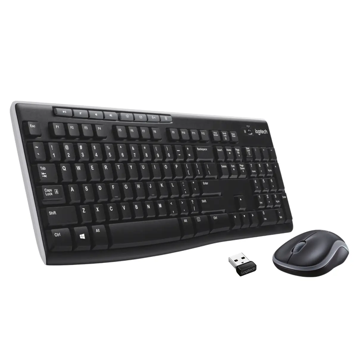 Desktop MK270 Wireless combo Tastaur + Maus USB Layout CH schwarz