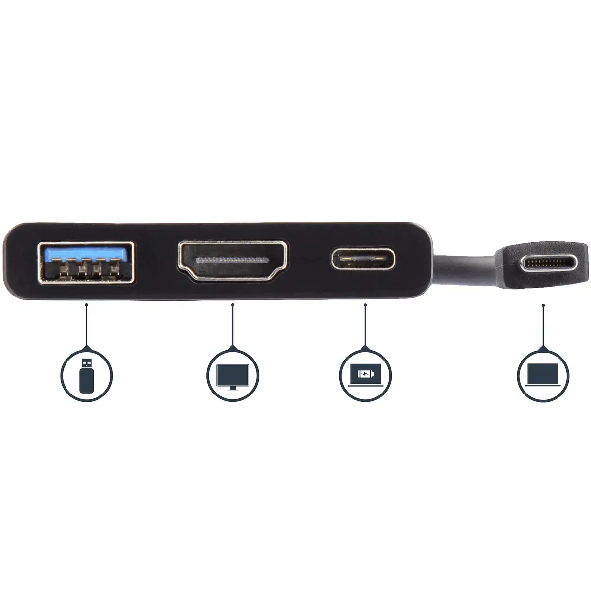 StarTech USB-C to 4K HDMI Multifunctionsadaptor with Power Delivery and USB-A connection