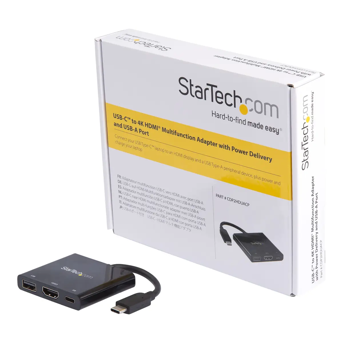 StarTech USB-C to 4K HDMI Multifunctionsadaptor with Power Delivery and USB-A connection