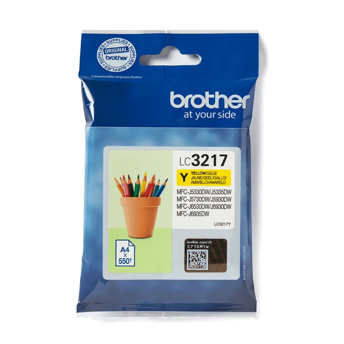 Bredher LC3217Y Ink Cartridge Yellow ca. 550 pages