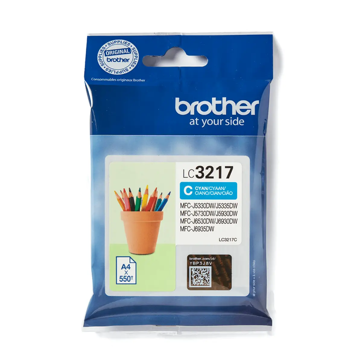 Bredher Ink Cartridge LC-3217C Cyan ca. 550 pages