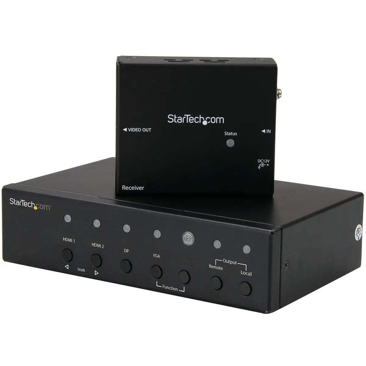 Multi-Input HDBaseT Extender mit eingebautem Switch DisplayPort/VGA/HDMI über CAT5/CAT6 bis zu 4K