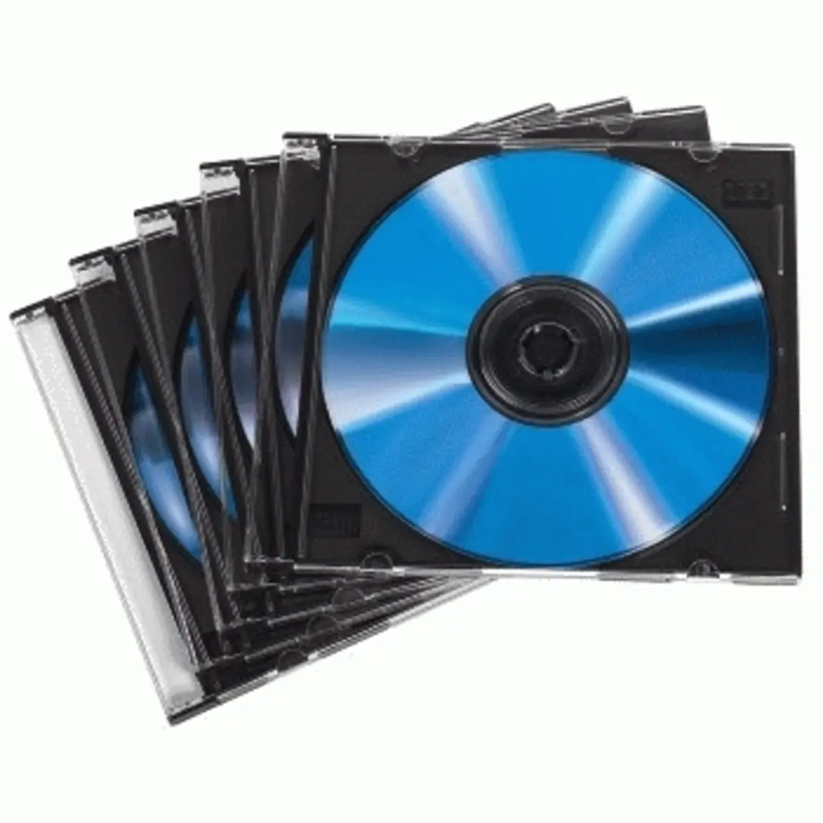 CD-Leerhülle Slim, 50er-Pack, Transparen