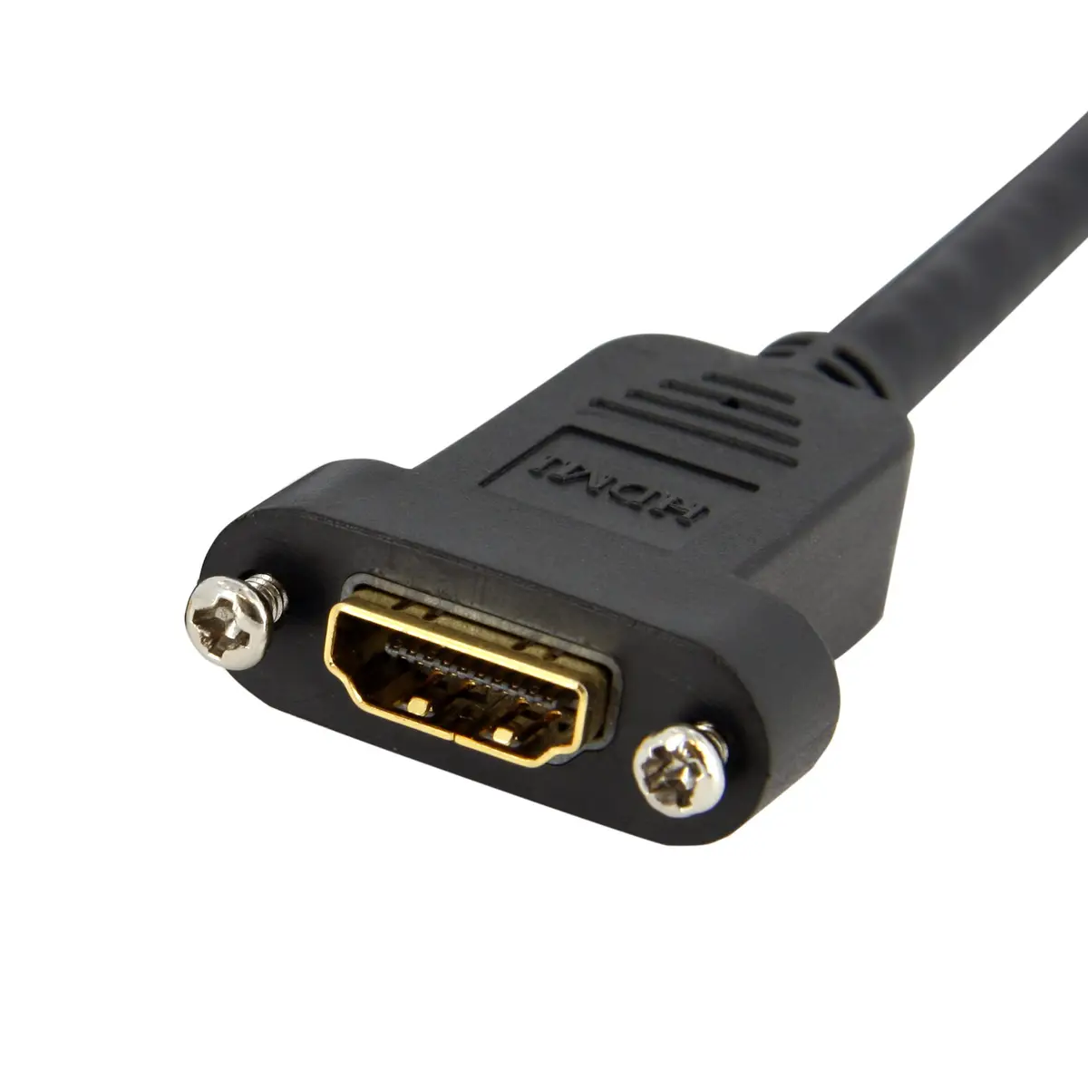 HDMI Kabel zur Panelmontage HDMI/HDMI Stecker/Buchse Schwarz 0,9m