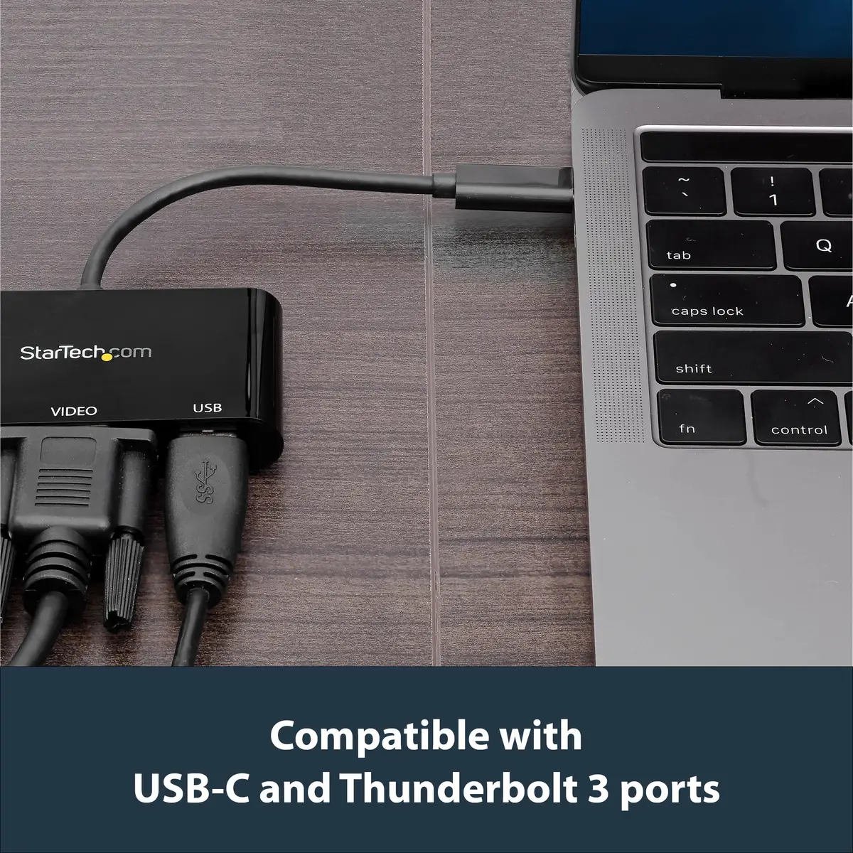 StarTech USB-C to VGA Multifunctions-adaptor with USB-A Port and Power Delivery