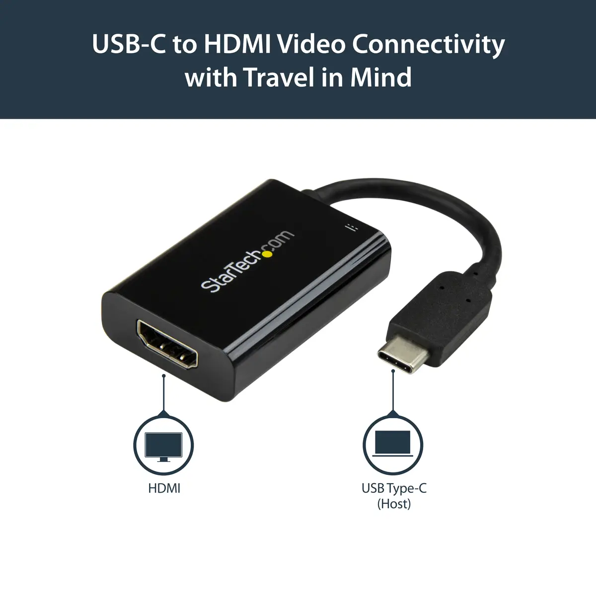 USB-C auf HDMI Adapter mit USB Stromversorgung - 4K 60Hz