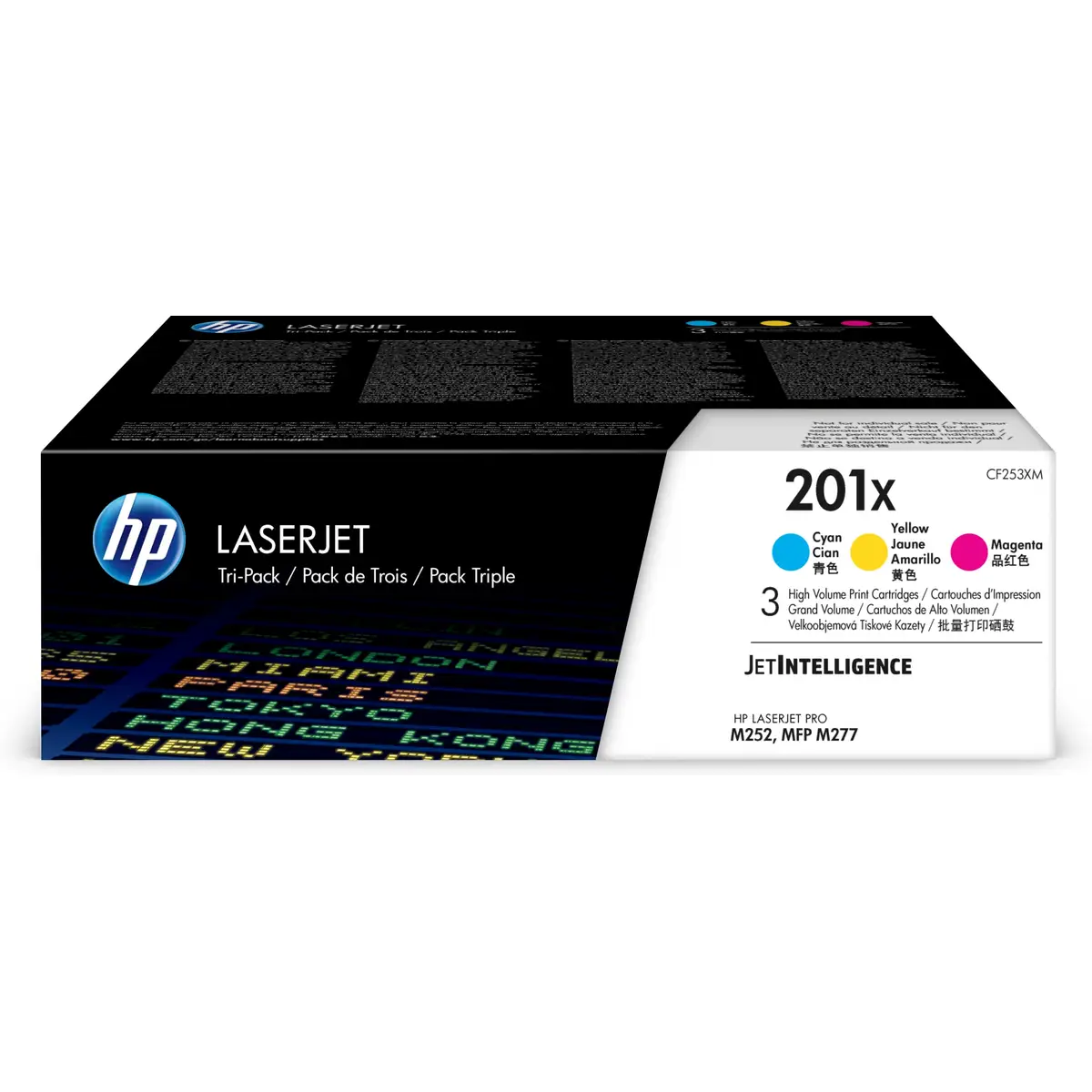 Toner 201X 3-pack High Yield Cyan/Magen/Yel ca. 2300 Seiten