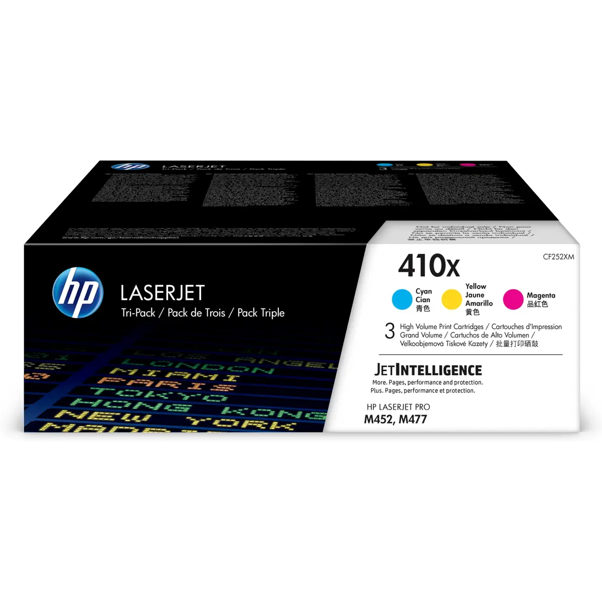 Toner 410X 3-pack High Yield Cyan/Magen/Yel ca. 5.000 Seiten
