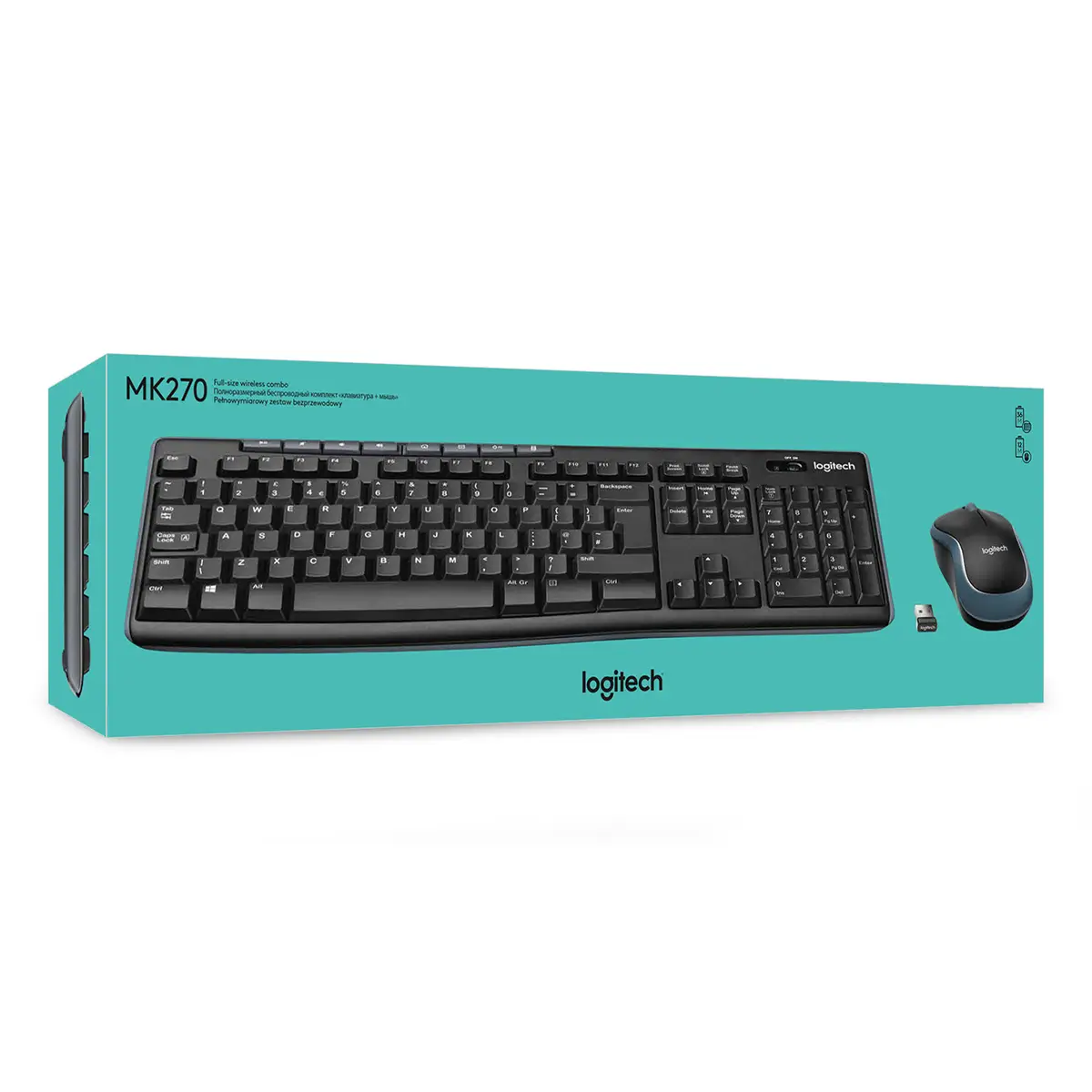 Wireless Keyboard K270 Tastatur Layout Belgien