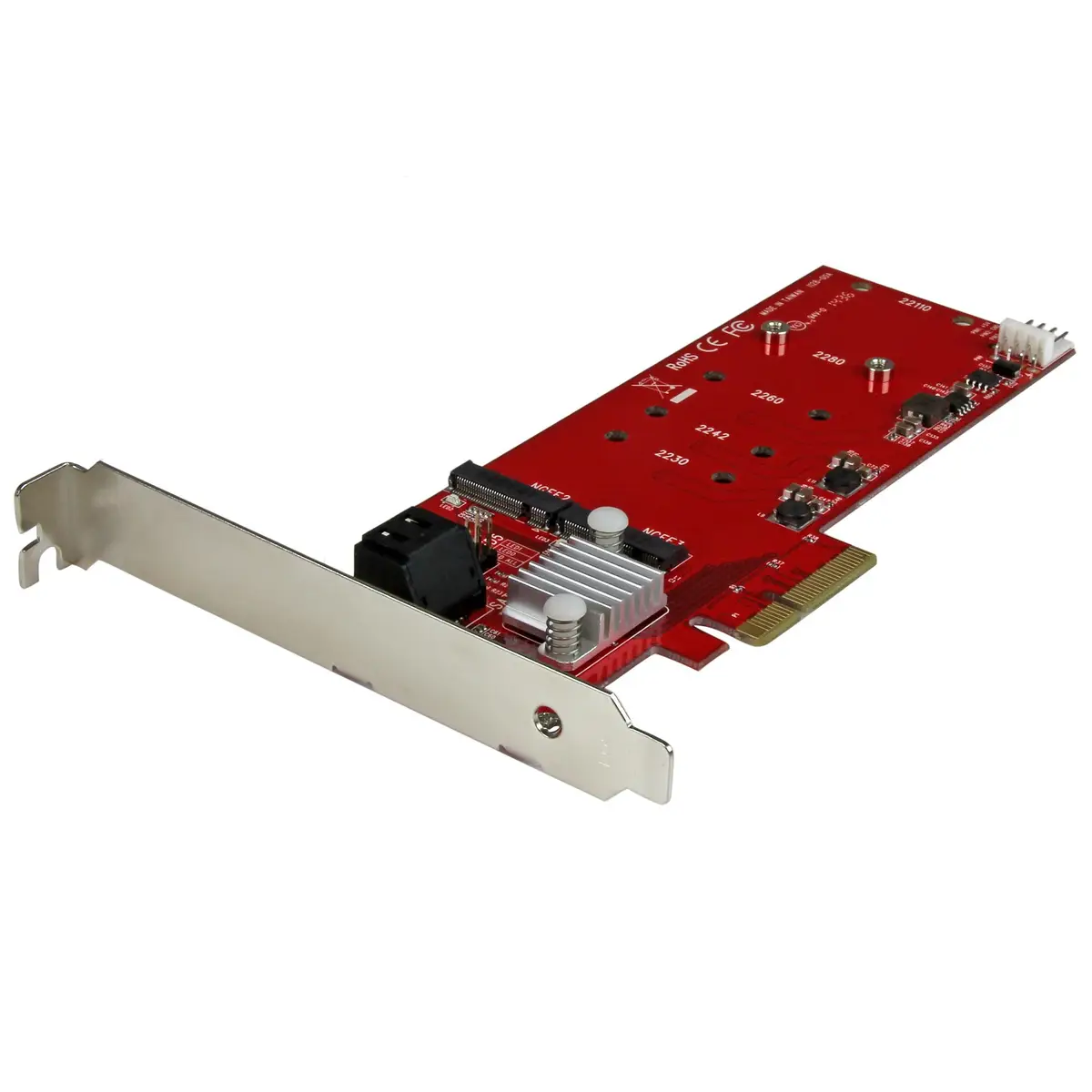 2x M.2 NGFF SSD RAID Karte plus 2x SATA III Ports - PCIe