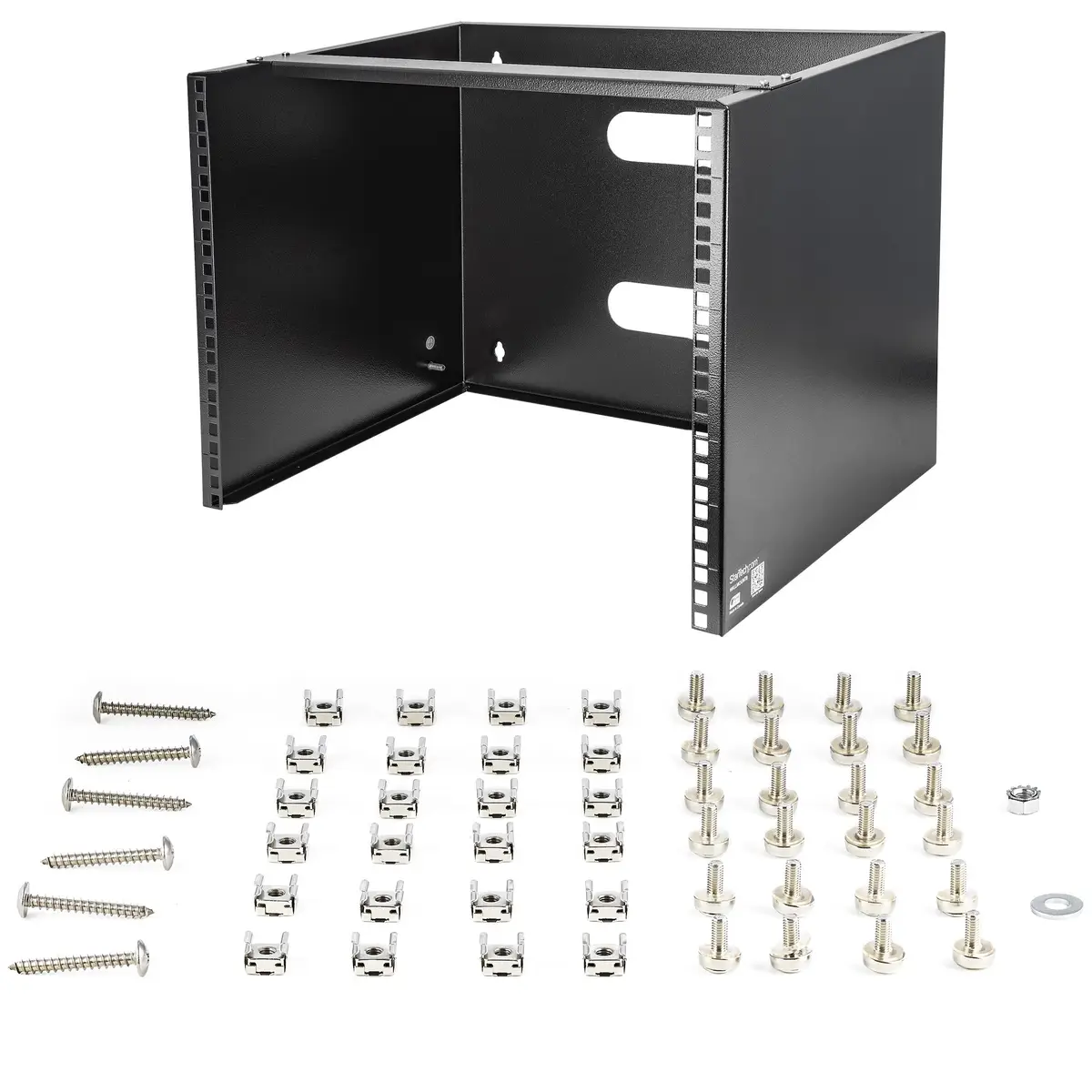 Halterung für flache Rack Geräte - 8HE Wandmontage