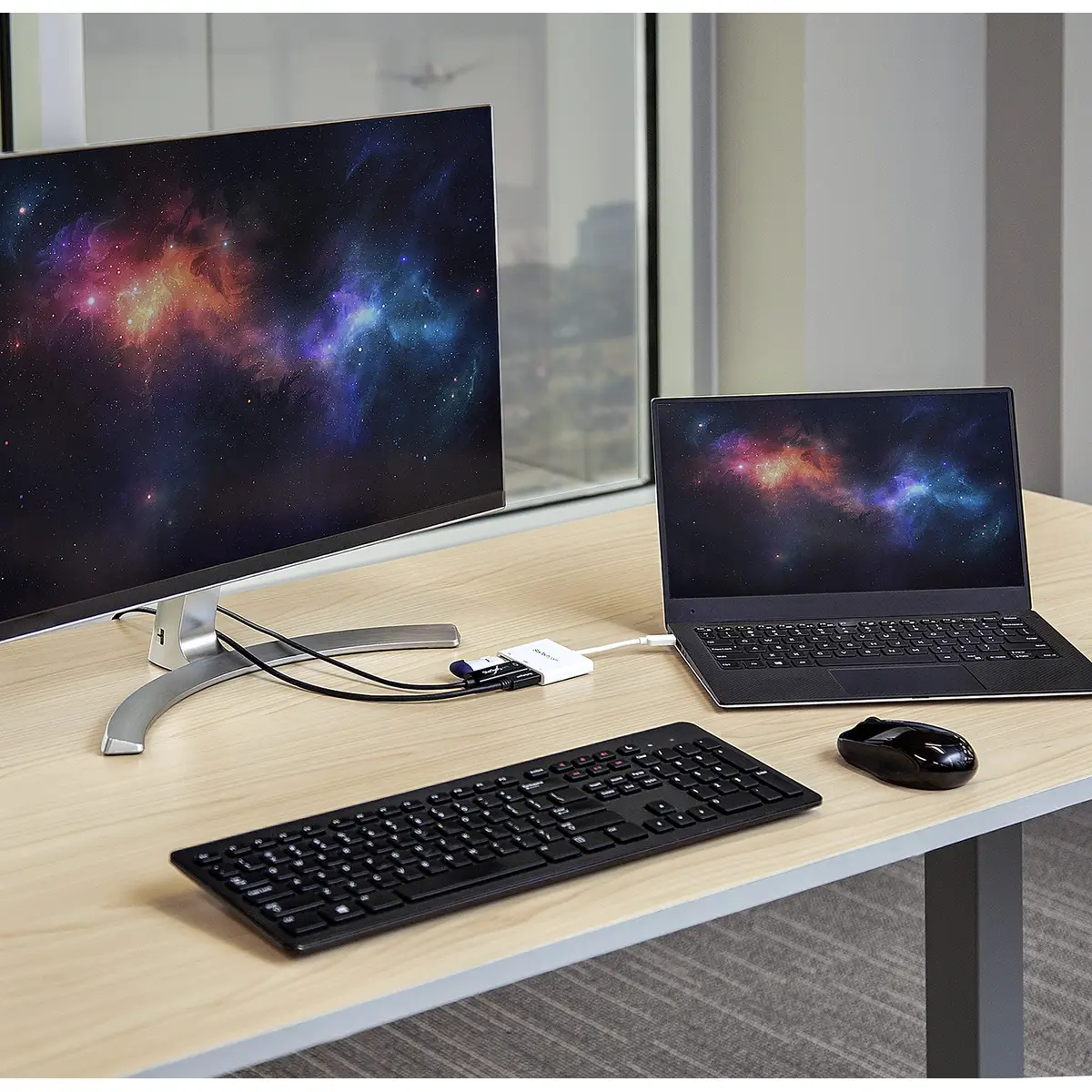 USB-C auf 4K HDMI Multifunktionsadapter mit Power Delivery und USB-A Anschluss Weiß