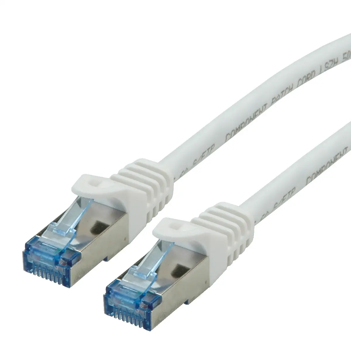 Patchkabel Cat6A Rj-45/RJ-45 Stecker/Stecker Weiß 7,5m