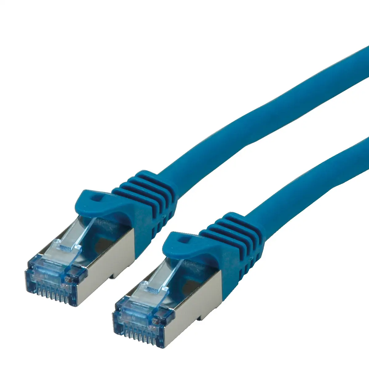 Patchkabel Cat6A RJ-45/RJ-45 Stecker/Stecker Blau 7,5m
