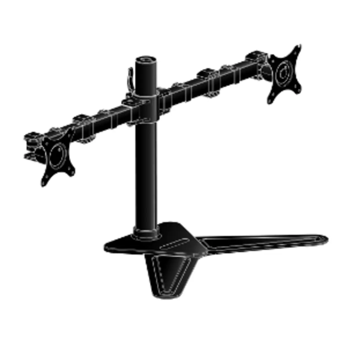Standfuß Dual-Monitor (10-30") max. Tragkraft 10kg