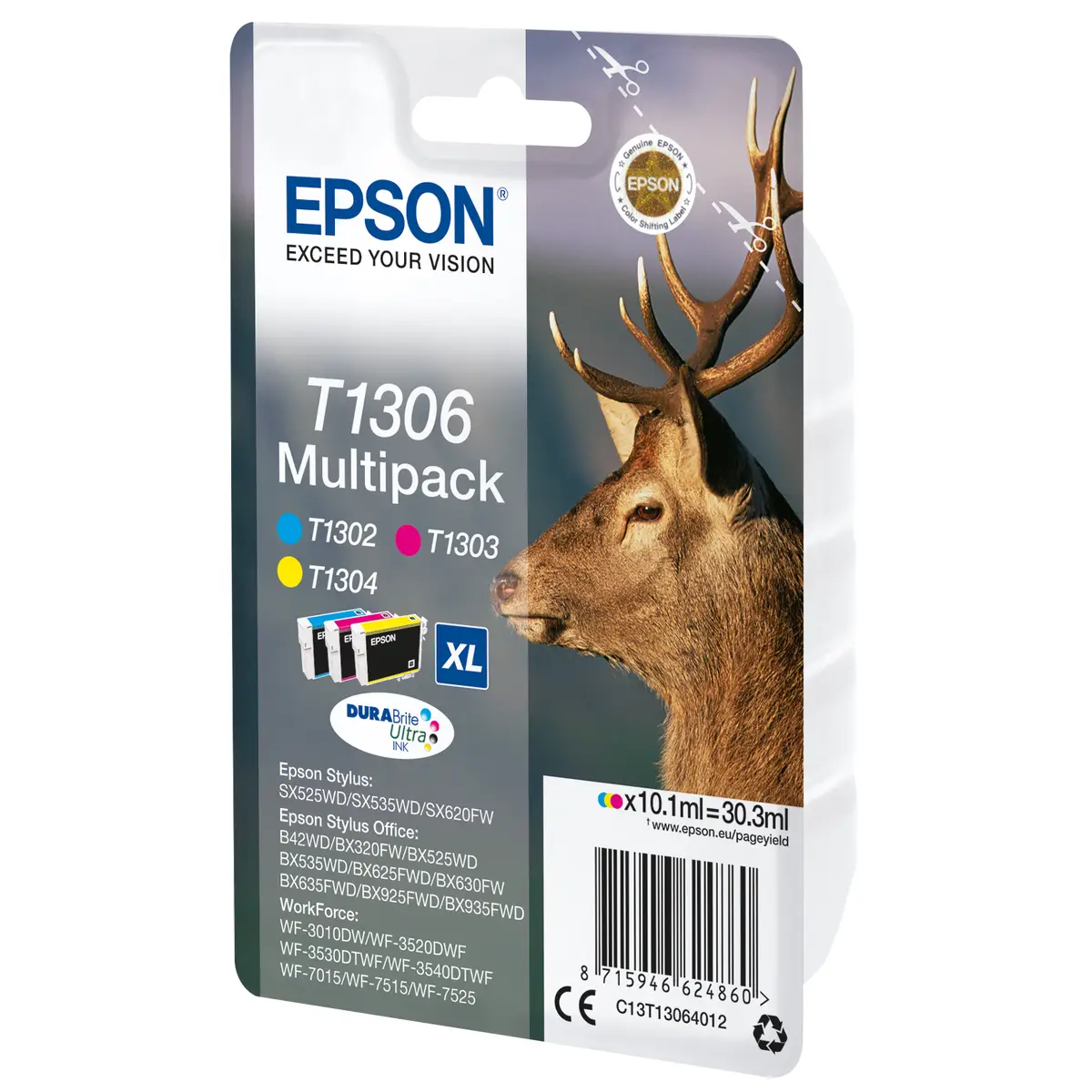 Tonerpatrone T1306 Multipack 3er-Pack gelb, cyan, magenta