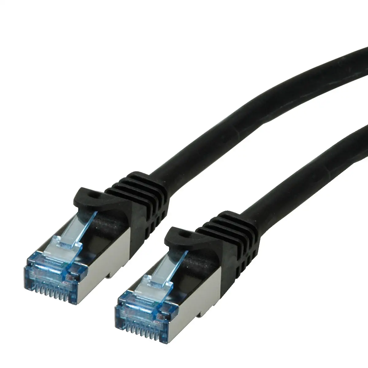 Patchkabel Cat6A RJ-45/RJ-45 Stecker/Stecker Schwarz 1,5m