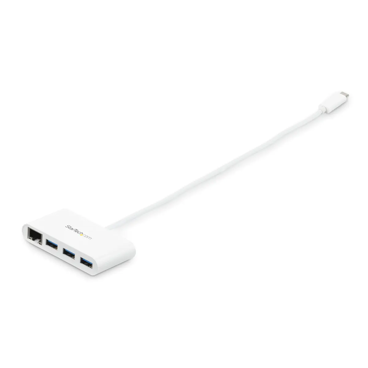 3 Port USB 3.0 Hub plus Gigabit Ethernet Weiß