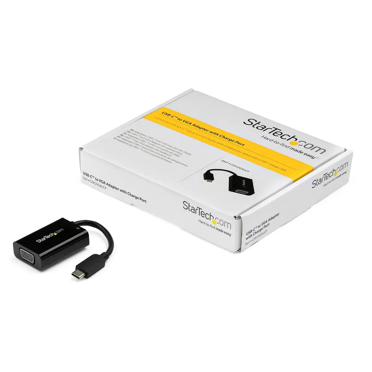 StarTech USB-C to VGA adaptor with USB powersupply