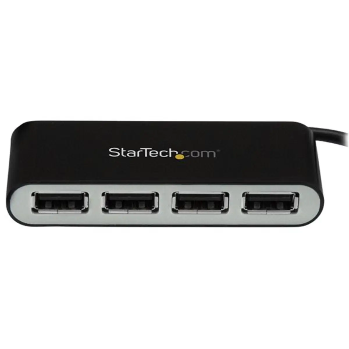 Mobiler 4-Port-USB 2.0-Hub mit integriertem Kabel