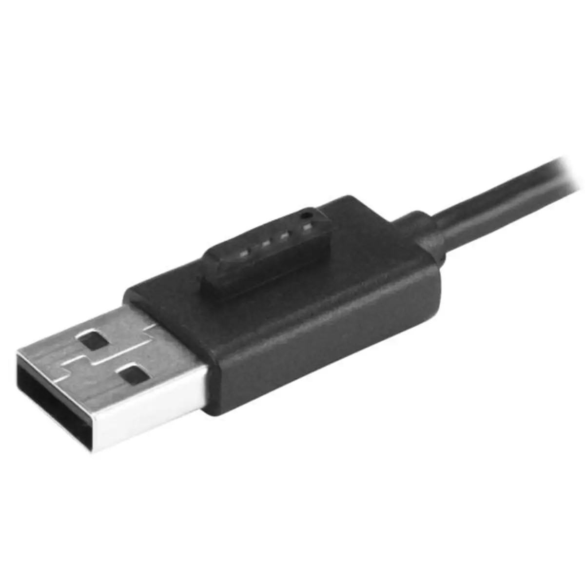 Mobiler 4-Port-USB 2.0-Hub mit integriertem Kabel