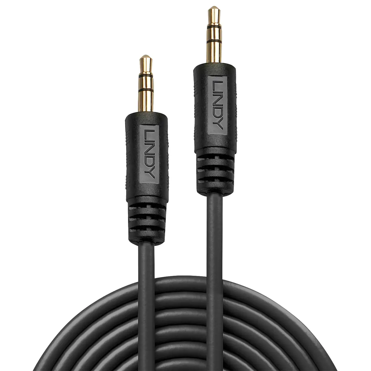 Premium Audiokabel 3,5mm/3,5mm Stecker/Stecker Schwarz 1m