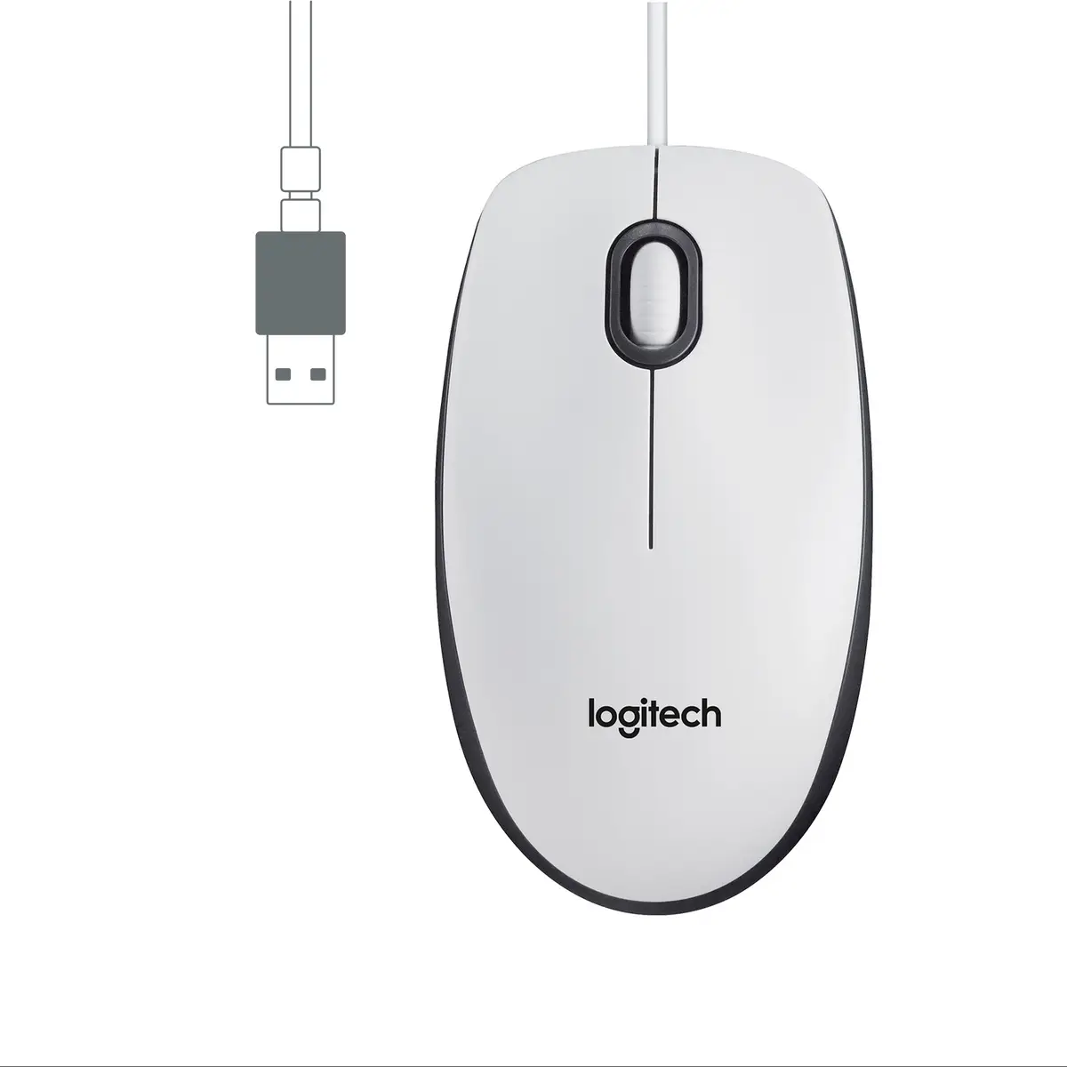 M100 USB Mouse optical 1000dpi white
