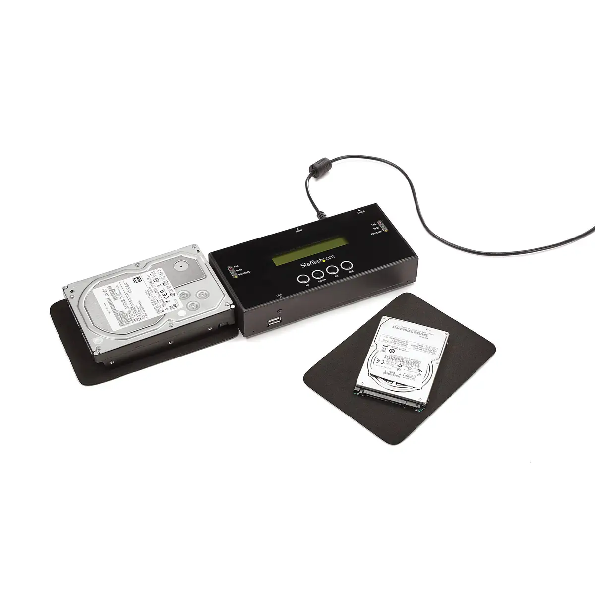 1:1 Standalone Festplatten Duplizierer und Löscher für 2,5"/3,5" SATA und SAS Laufwerke