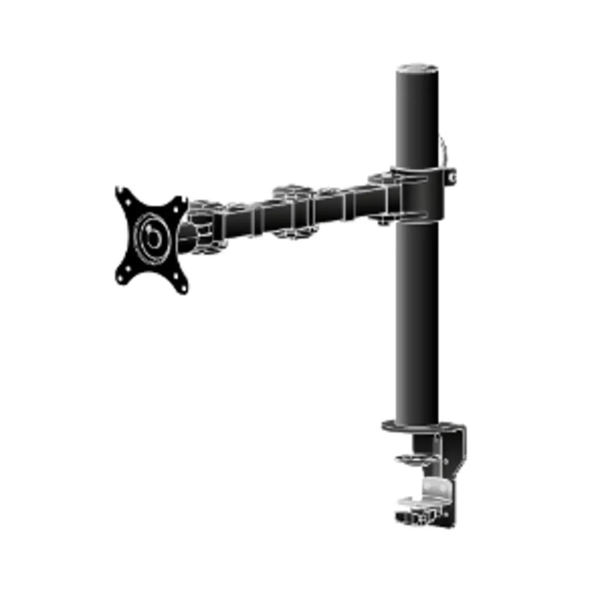 DS1001C-B1 Einzel-Monitor Klemmhalterung für Displays von 25,4-76,2 cm (10-30") max. Traglast 10 Kg